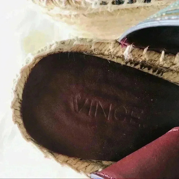 Vince Espadrilles Wedges Sandals Shoes Sz 9 - Picture 6 of 8
